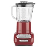 KitchenAid 5-Speed Blender with Glass Blender Jar, Empire Red