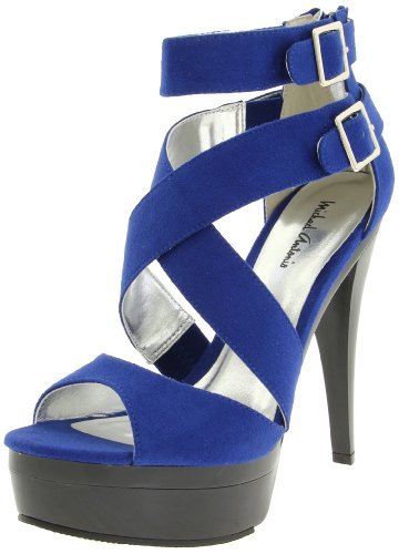 Michael Antonio Women's Terah Platform Sandal,Blue,8.5 M US