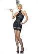 4Pc Chicago Cute Beaded Flapper Girl Sexy Holiday Party Costume