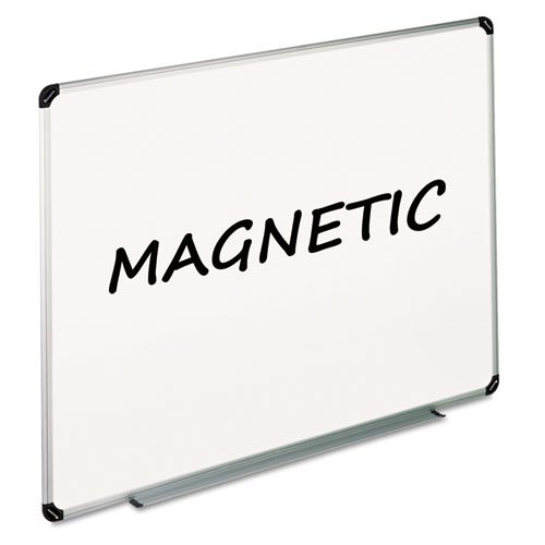 Universal 43733 Magnetic Dry Erase Board, Melamine, 36 x 24, White, Aluminum/Plastic Frame (1)