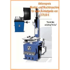 Reifenmontiermaschine A 121 + Reifenwuchtmaschine A 100 komplett als Set