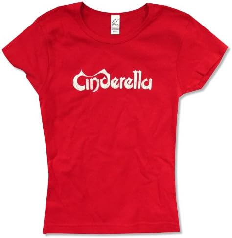Cinderella Distressed Logo Red Juniors T Shirt (Large)