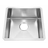 American Standard 12SB.171700.073 Stainless Steel Undermount 17-Inch x 17-Inch Single Bowl Kitchen Sink