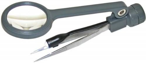 Carson Optical Led Beleuchtet Magnigrip - Lupe W/Angebaute Fein-Spitze Pinzette