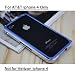 IPHONE 4 ALUMINUM BLADE METAL BUMPER CASE Silver/Blue With Free screen protecter