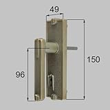 LIXIL 新日軽 エクステリア 門扉フェンス用部品 把手(とって) D型 外部化粧座ハンドルセット