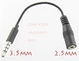 Handsfree Headset Adapter 2.5mm (Female) Phone Headset to 3.5mm (Male) - Convert 2.5mm Headset to 3.5mm jack