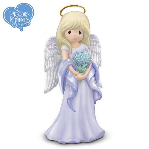 Precious Moments Alzheimer's Research Support Angel Figurine: A Caring Companion by The Hamilton Collection