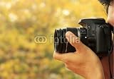 Wallmonkeys Peel and Stick Wall Decals - Photographer Taking a Shoot with a Digital Camera - Removable Graphic