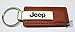 Au-Tomotive Gold, INC. Jeep Brown Leather Key Chain