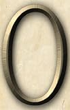 Monogrammed Textured Tile: O Free Shipping!