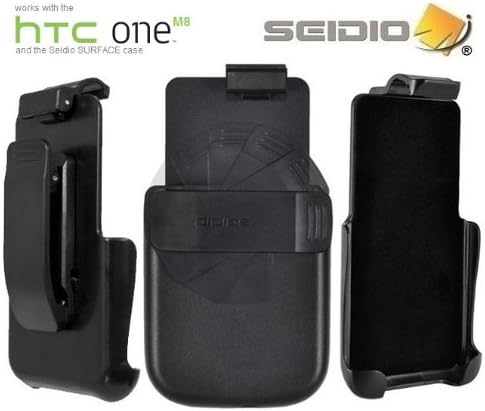 Seidio Surface Belt Clip for HTC One M8 - Retail Packaging - Black