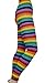 Vanea Women's Rainbow Striped Sweater Knit Footless Tights/Leggings