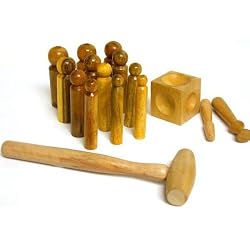 Doming Punches & Dapping Tool Hardwood 16pc