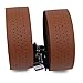 KINGOU Handlebar Tape Luxury PU Leather Bar Tape Fixed Gear / Road Bike Bar Wrap with 2 Reflective Plug