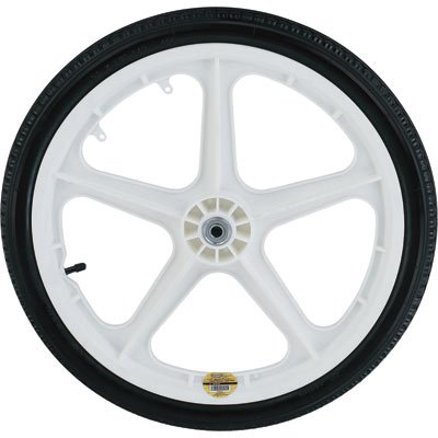 Best Price Northern Industrial Poly Wheel and Tire for Garden Carts - 20in., White Spoked