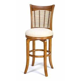 Hillsdale Bayberry Wicker Swivel Bar Stool