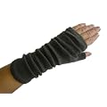 grau Pulsw�rmer feinstrick 26 cm Stulpen Stulpe Armstulpen Muff M�ffchen mit getrennten Daumen / Armstulpe arm Strick gestrickt uni einfarbig weich extra Finger fingerfrei
