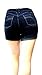IVE33 Women's Plus Size Black Denim Jeans Short Stretch Premium 1826 1030MSH
