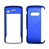 Blue Rubberized Snap-On Cover Hard Case Cell Phone Protector for LG enV Touch VX11000 (No Belt Clip Hole) [Accessory Export Packaging]