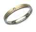 Kit Heath Women's Ring 3mm, Titanium and 9ct Gold ring.