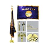 Montana Indoor State Flag Kit with 4ft x 6ft Flag