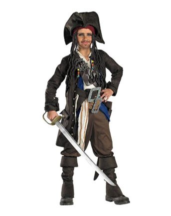 Captain Jack Sparrow Prestige Premium - Child Costume