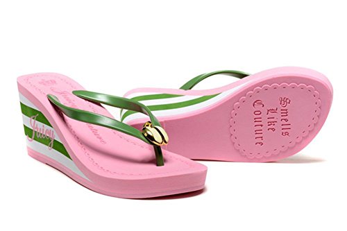 Maybest Ladies Summer Platform Wedge Beach Flip Flop Toe High Heel Thong Sandals Walking Shoes
