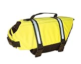 Paws Aboard Double Extra-Small Designer Doggy Life Jacket, Neon Yellow