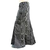 Aderlass Belt Skirt Pin Stripe Black-Whitevon "Aderlass"
