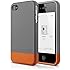 elago S4 Glide Case for AT&T, Sprint and Verizon iPhone 4/4S - eco friendly packaging (Dark Gray+Orange)
