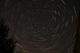 Wallmonkeys Peel and Stick Wall Decals - Star Trails around Polaris in the Constellation Ursa Minor. - Removable Graphic