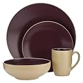 Paradiso 16-pc. Dinnerware Set - Burgundy/ Cream