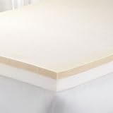 Brylane Home 4" Invigorator Memory Foam Topper (WHITE,QUEEN)