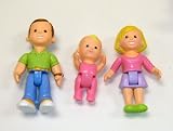 Fisher Price My First Dollhouse Figures, Mom, Dad, Baby