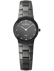 Skagen Womens 430SMXM Denmark Charcoal Dial Watch