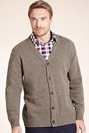 XXXL Blue Harbour Pure Lambswool V Neck Knitted Cardigan
