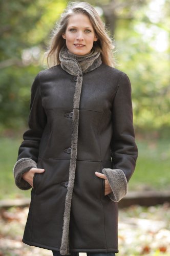 Womens Phoebe Shearling Sheepskin Coat