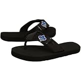 NBA New Orleans Hornets Ladies Black Sequin Strap Flip Flops (9/10)