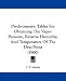 Psychrometric Tables For Obtaining The Vapor Pressure, Relative Humidity, And Tempera...