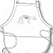 Triceratops Skeleton - Dinosaurs BBQ Apron
