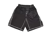 41Bn%2B1ANKDL. SL160  MMA Board Shorts Black with White Stitching M