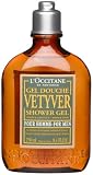 L'Occitane Gel Douche Vetyver Pour Homme (Shower Gel for Men, Woody), 8.4-Ounce Plastic Bottle