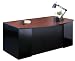 60W x 39D Double Pedestal Bow Front Steel Desk