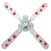 Ceiling Fan 52 Inch: French Floral - Pink Flowers