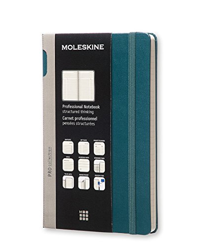 Moleskine Pro Collection Professional Notebook, Large, Tide Green, Hard Cover (5 x 8.25)