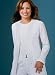 Dental Uniforms - Cherokee Pretty Woman Collection Poplin Cardigan Lab Coat Scrub Lab Coats, White; M