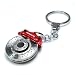 Porsche Red Racing Brake Disc Key Chain