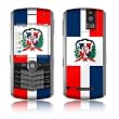 Dominican Republic Design VERTICAL CAMERA Original Pearl 8110/ Pearl 8100 Cell Phone Protective Skin Decal Sticker