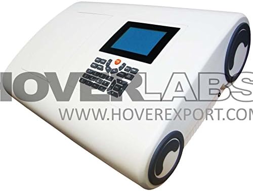HOVERLABS Advanced Research UV-Vis Spectrophotometer- Double Beam, Variable Bandwidth, Eight Cell Holder
